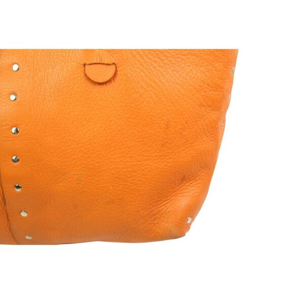 ROOMY Vin Baker TAN BROWN GENUINE LEATHER STUDS TOTE SHOULDER BAG HANDBAG PURSE - Picture 6 of 16